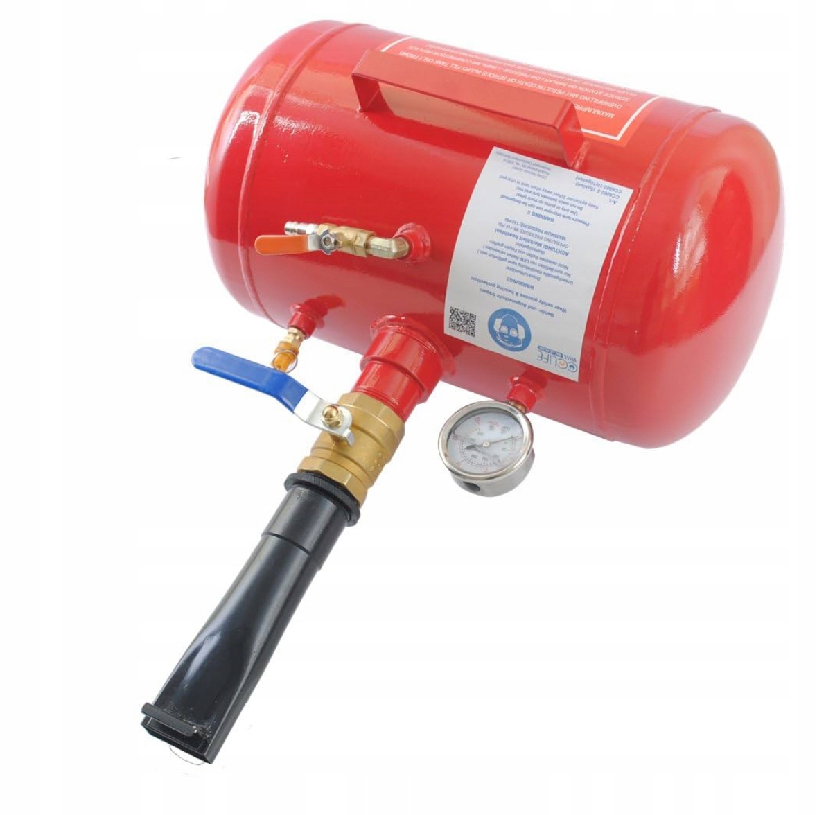 Inflátorová tlaková nádrž na čerpanie pneumatík 20L 8 bar