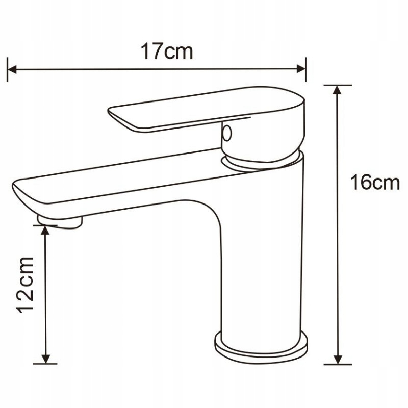 Mexen Alfa umývadlová batéria, čierna/zlatá