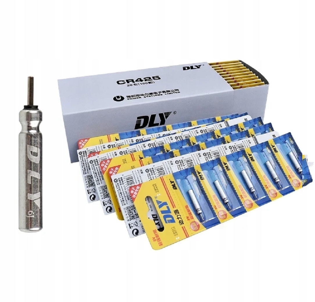 100 Kusů baterie CR425 – pro svítící plováky, signalizátory