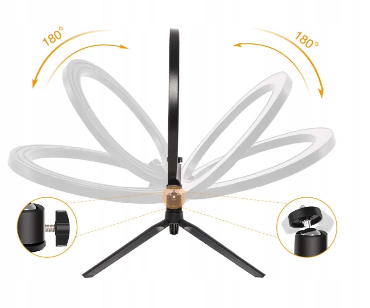 LAMPA PIERŚCIENIOWA RING DO SELFIE MAKIJAŻ LED Marka Pokar