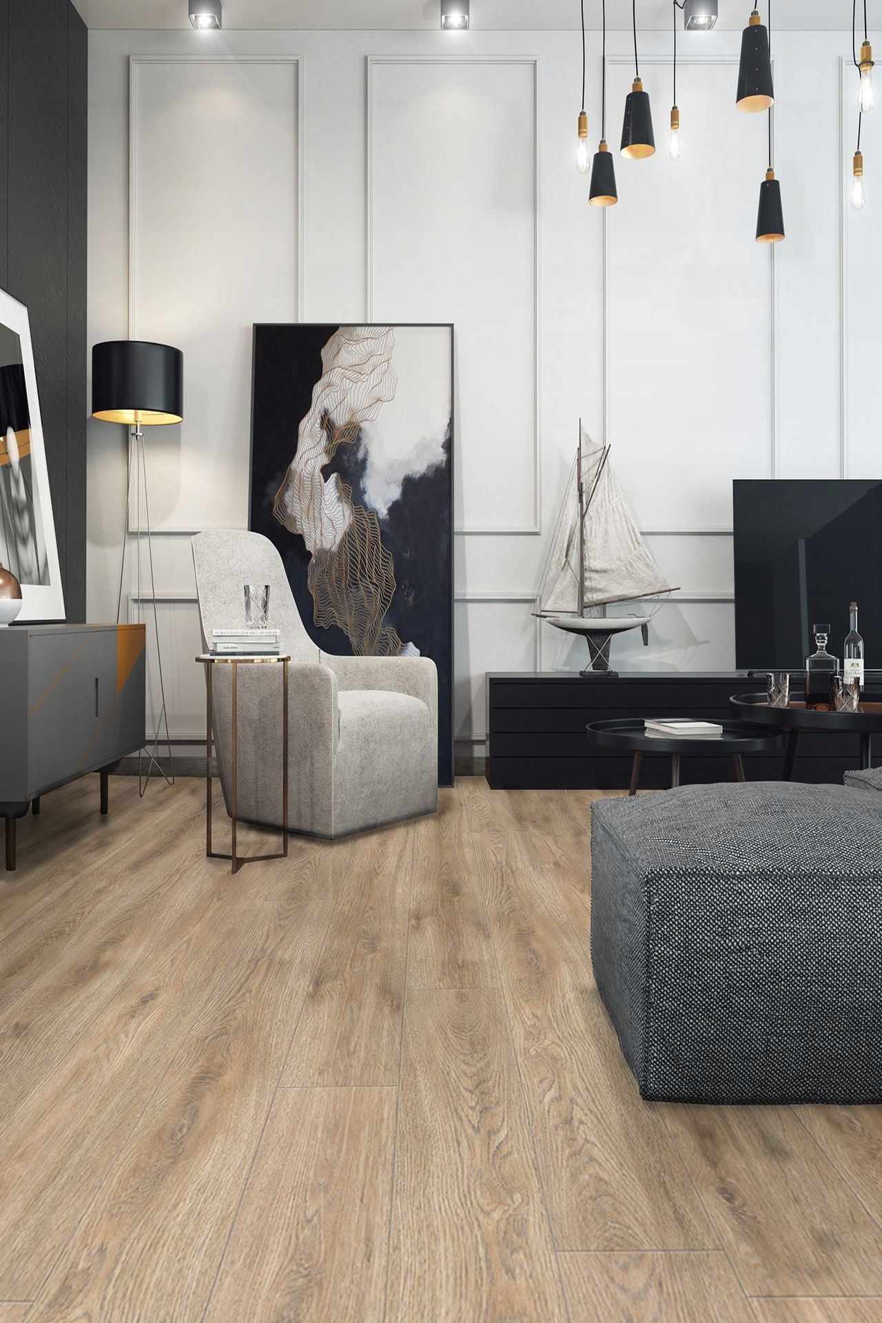 Panele podłogowe DĄB GRENADA 535 EXPERT 1,32m2 Struktura synchroniczna