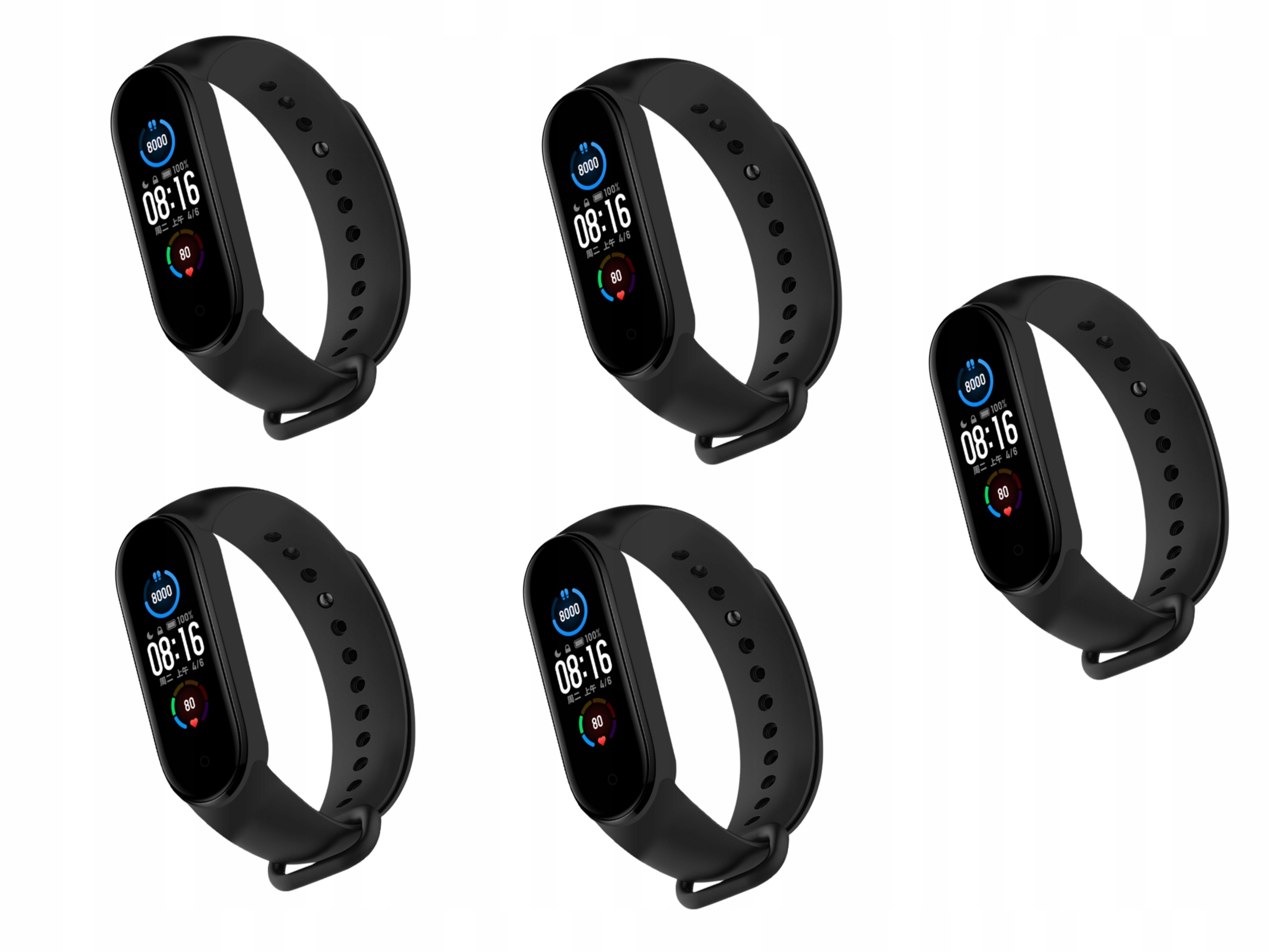 

Zestaw 5x Opaska pasek do Xiaomi Mi Band 3 4