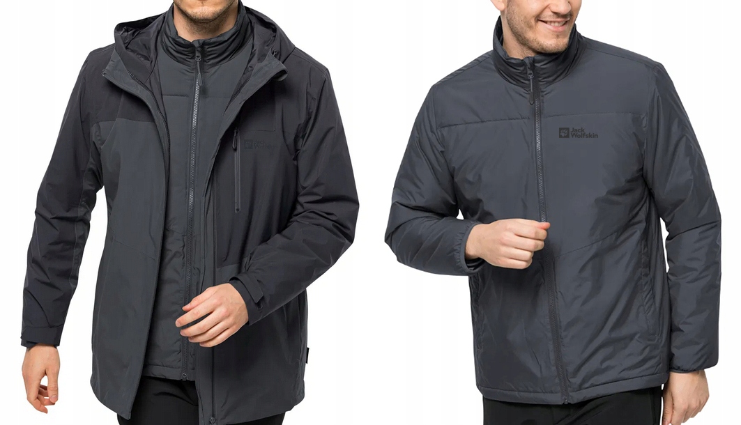 3060 Pánská Zimní Bunda Jack Wolfskin 3v1 Feldberg 3IN1 Jkt M