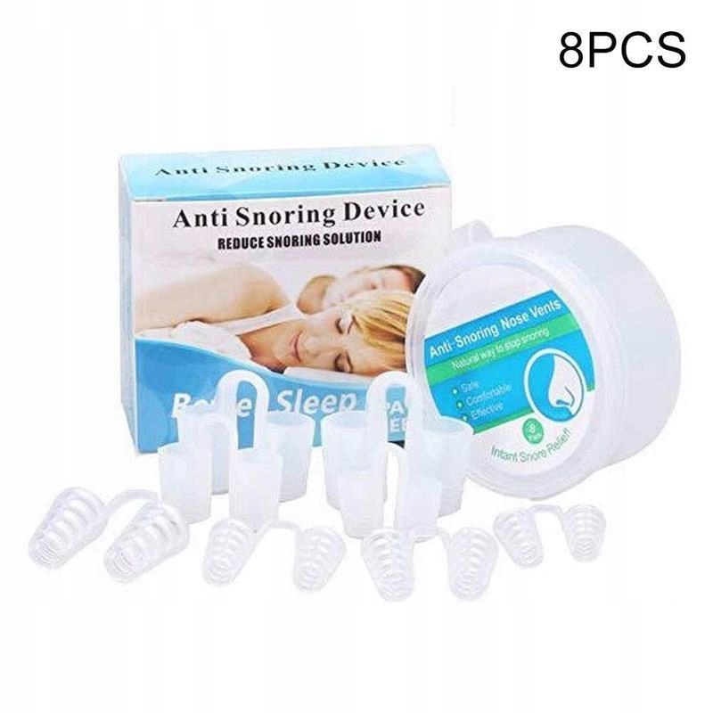 8x WKŁADKA DO NOSA PRZECIW CHRAPANIU ANTI-SNORE