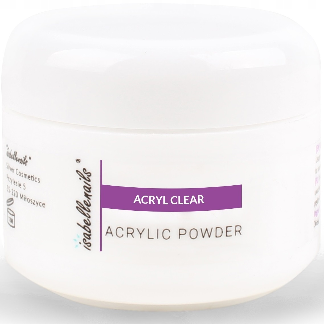 

Puder Proszek Akryl Clear 30ml Isabellenails