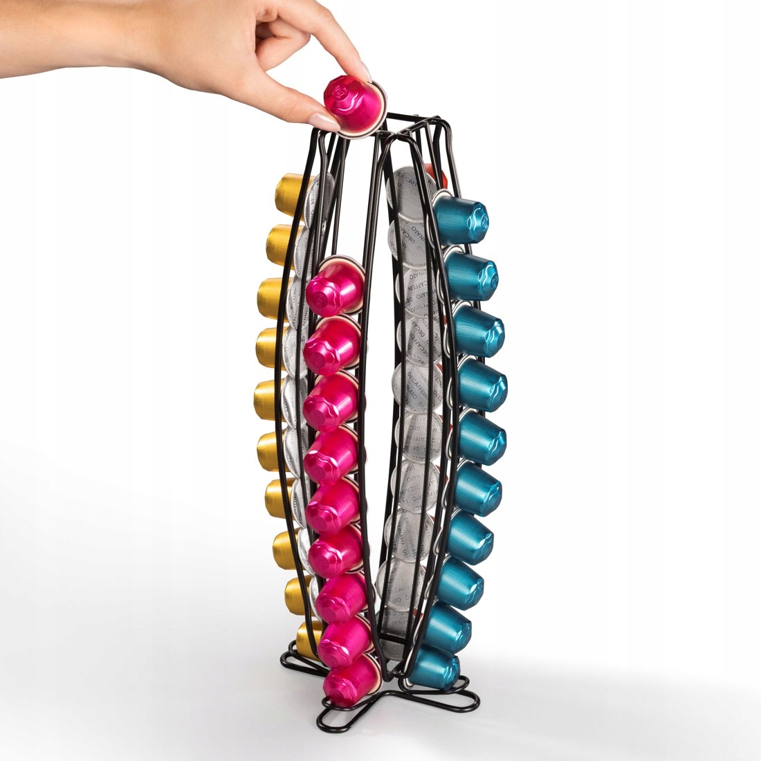 XAVAX Stojak na kapsułki do kawy Nespresso, 40 kapsułek BARISTA Długość całkowita 37 cm