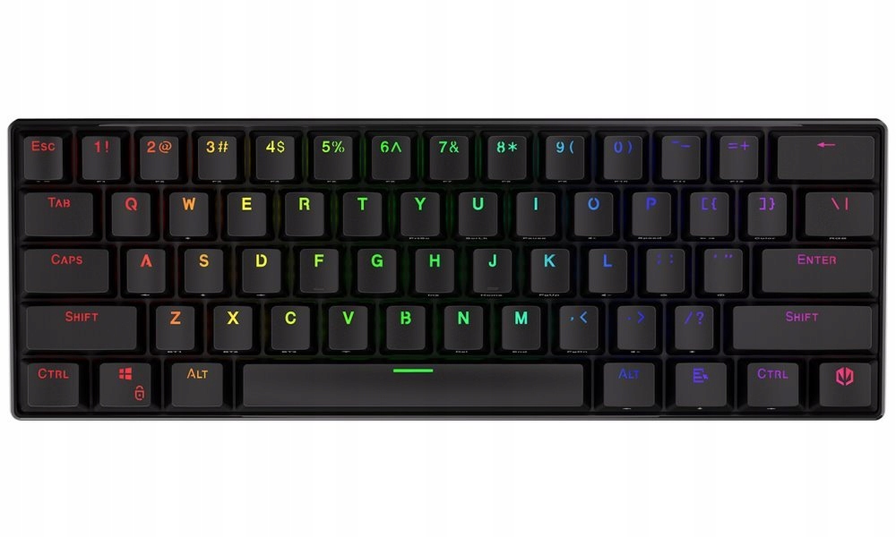 Endorfy herní klávesnice Thock Compact Br Rgb /usb/ brown sw. bezdrátová