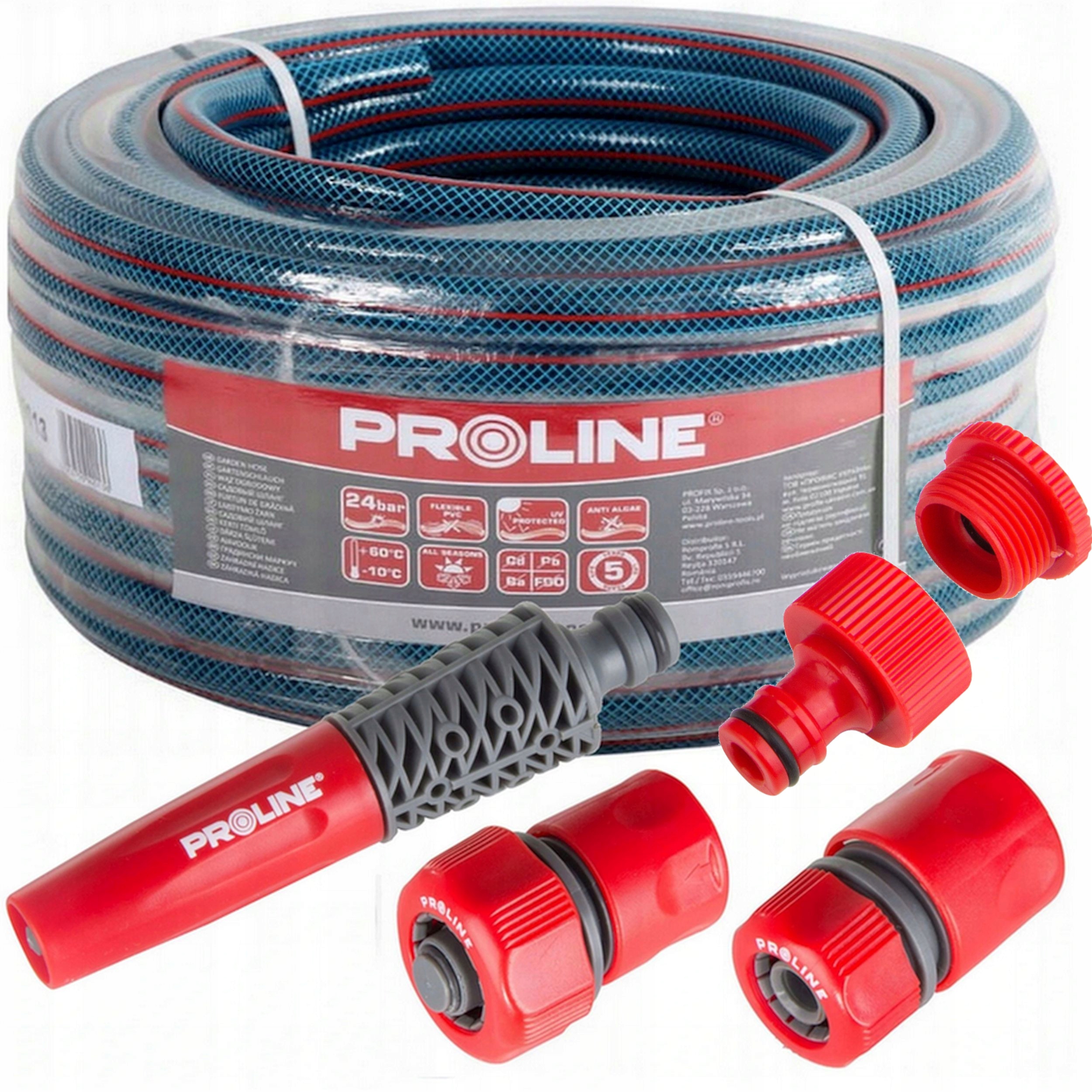 

Proline Wąż ogrodowy 3/4 50m + Zraszacz 331-3/4