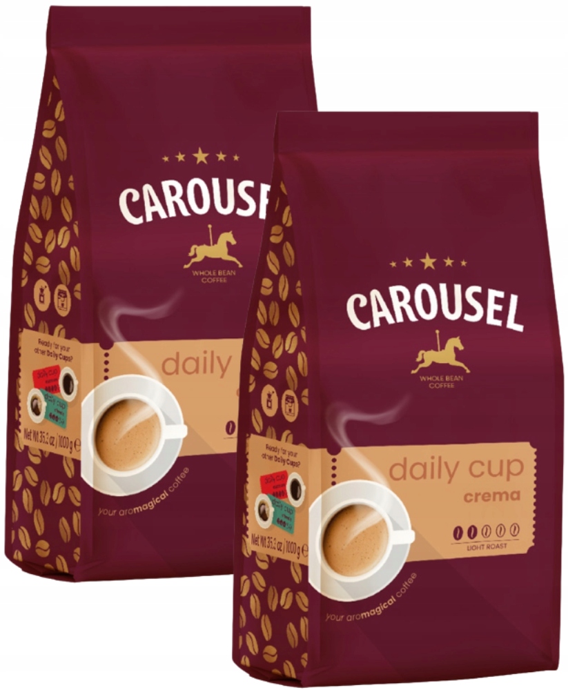 Carousel Daily Cup Crema kawa ziarnista mieszana 2x1 kg