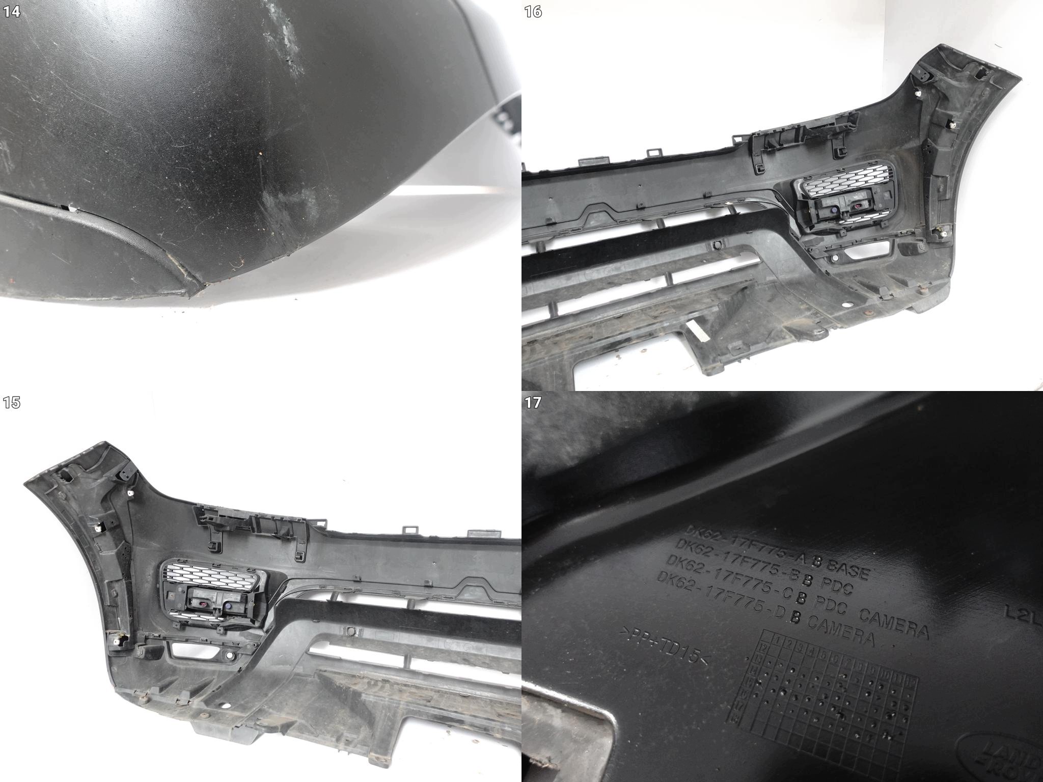 RANGE ROVER SPORT II 2 L494 13-18 bumper SPOILER DRL LED complete front