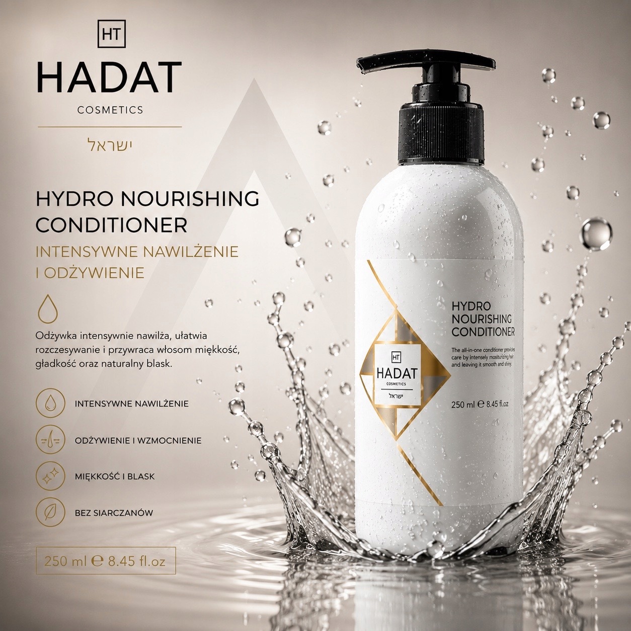 Hadat Cosmetics Hydronutriční Vyživující Kondicionér 250 ml