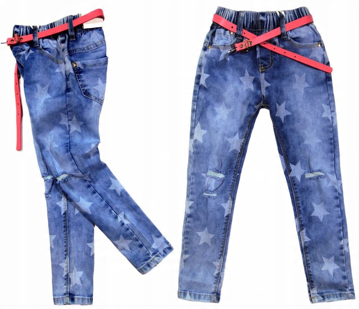 

spodnie jeans na gumce 5102 *gwiazdki 16Y mięciutk
