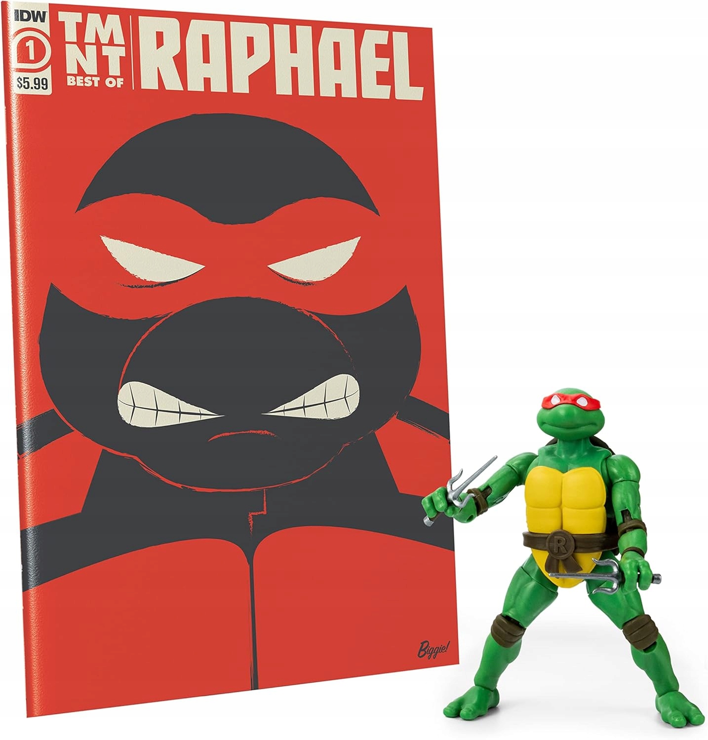 Figurka Želvy Ninja Teenage Mutant Ninja Turtles Bst Axn x Idw Raphael (Exkluzivní)