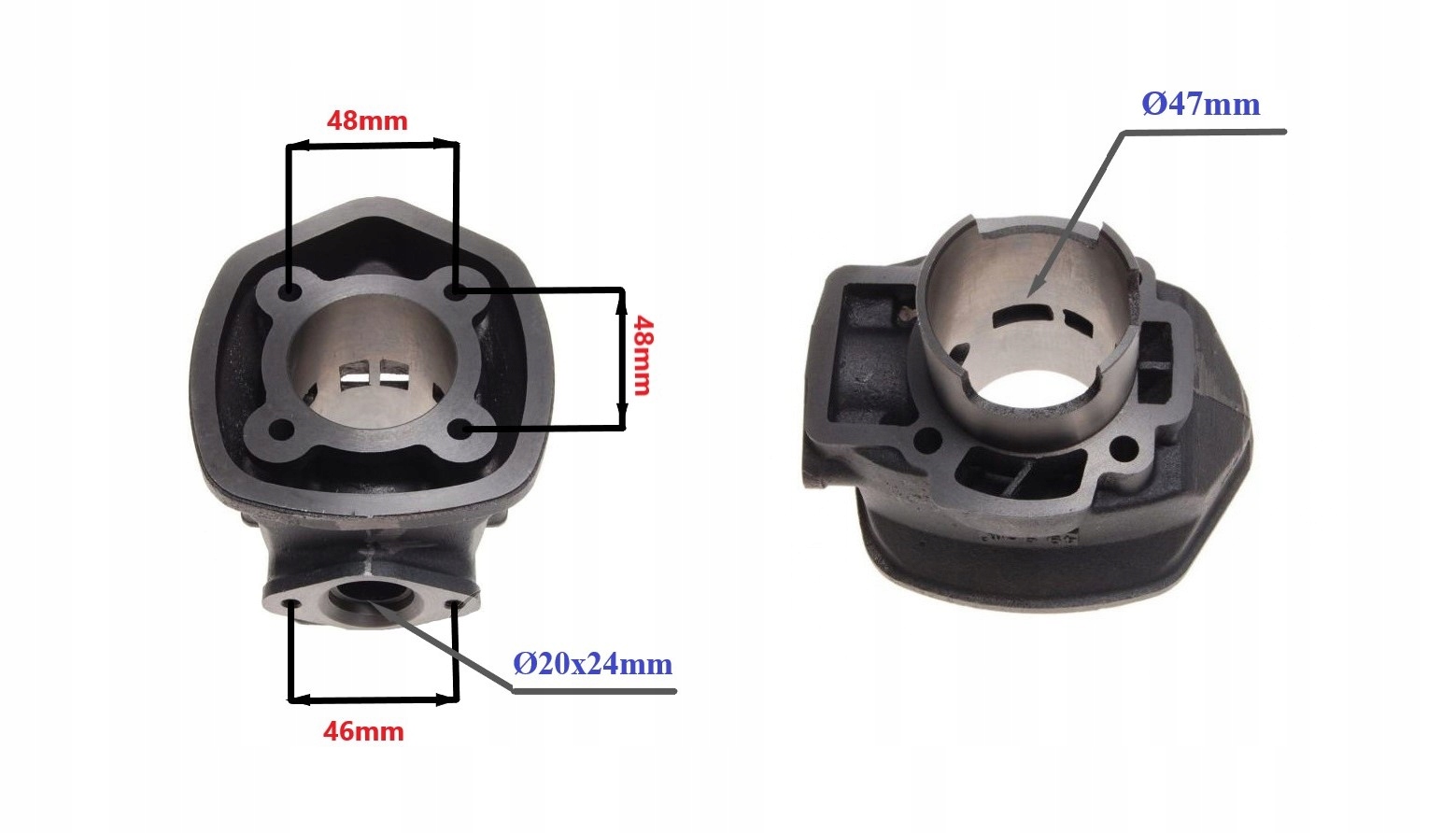 CYLINDER ŻELIWNY Z GŁOWICĄ PIĘCIOKĄTNĄ POWER FORCE APRILIA SR PIAGGIO NRG Z Producent Power Force