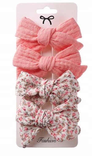 ZESTAW SPINEK dla dziewczynki SPINKI PREZENT 4szt