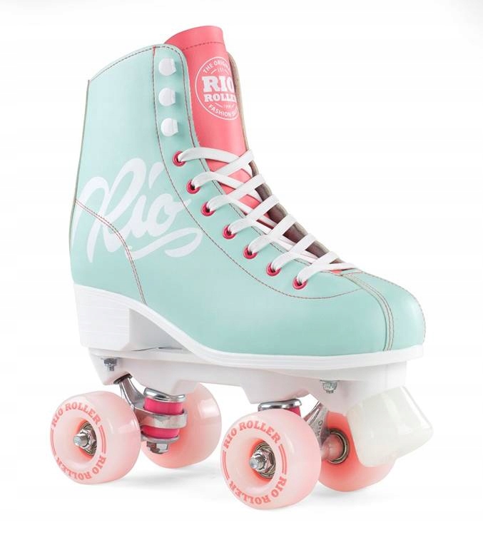Wrotki Rio Roller Script Quad Skates Turkusowe 37