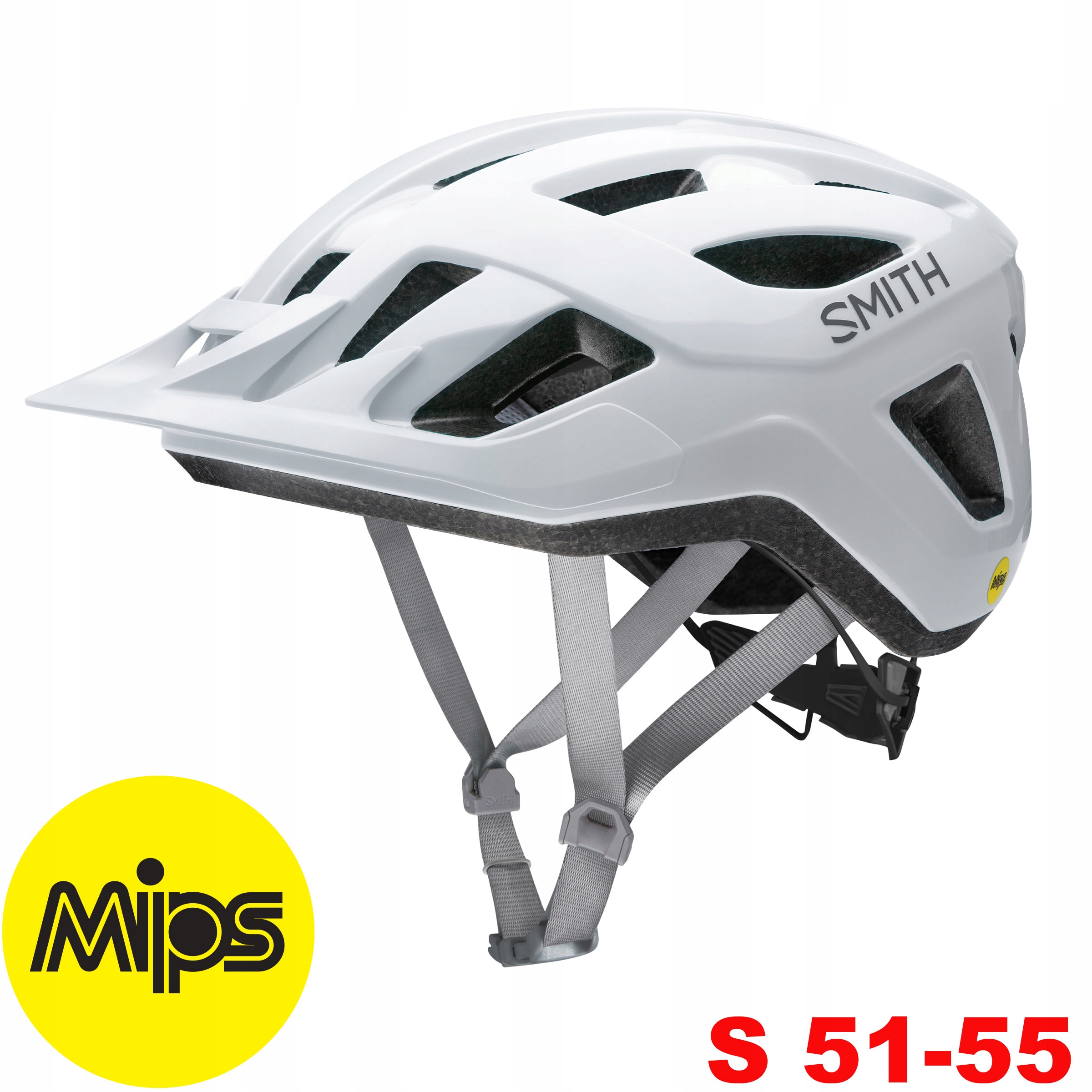 Smith Convoy Mips Kask Rowerowy z daszkiem Mtb S 51-55 White Biały