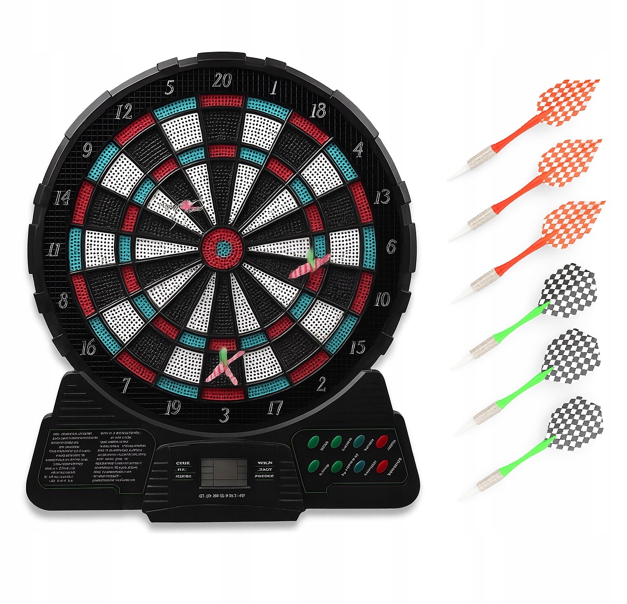 Elektronická Tarča Dart 18 herních režimů 6 šipek Zábavná zábava (ET01)