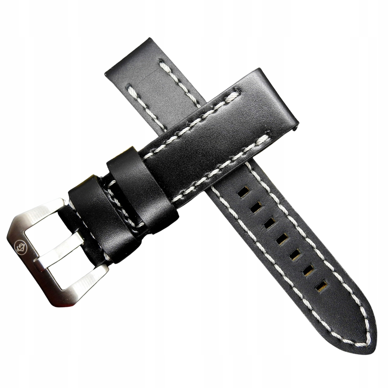 G. Gerlach vojenský pásek z přírodní kůže, černý, 22 mm