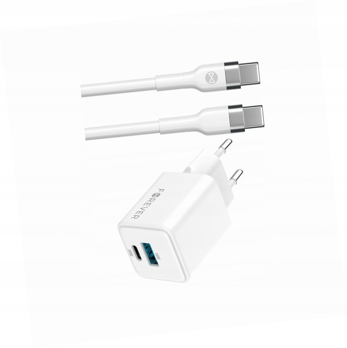 Szybka ładowarka GaN 30W Usb i Usb-c z kablem do Xiaomi Redmi Note 12S