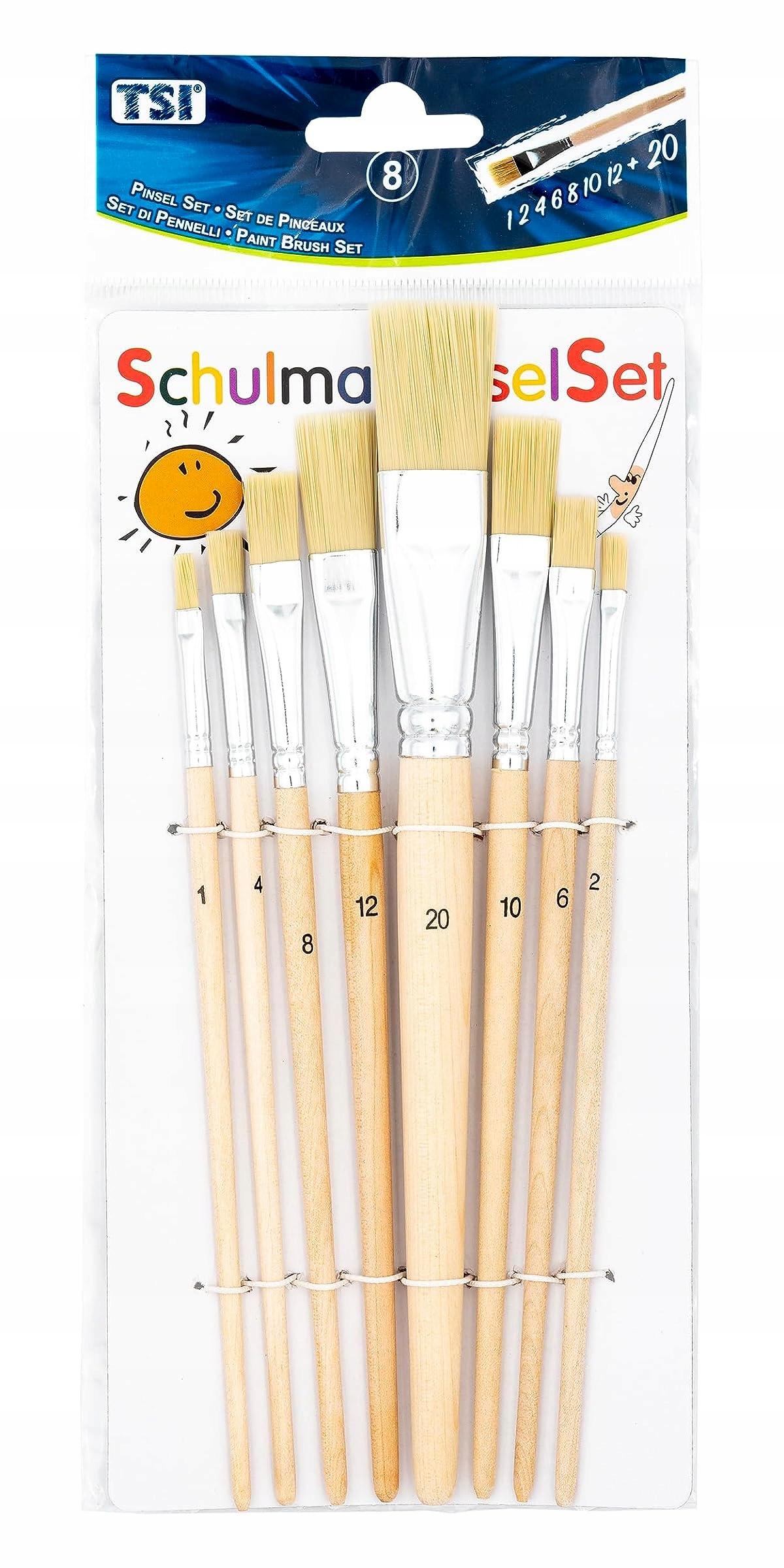 Tsi 8 Štětců 1, 2, 4, 6, 8, 10, 12 a 20