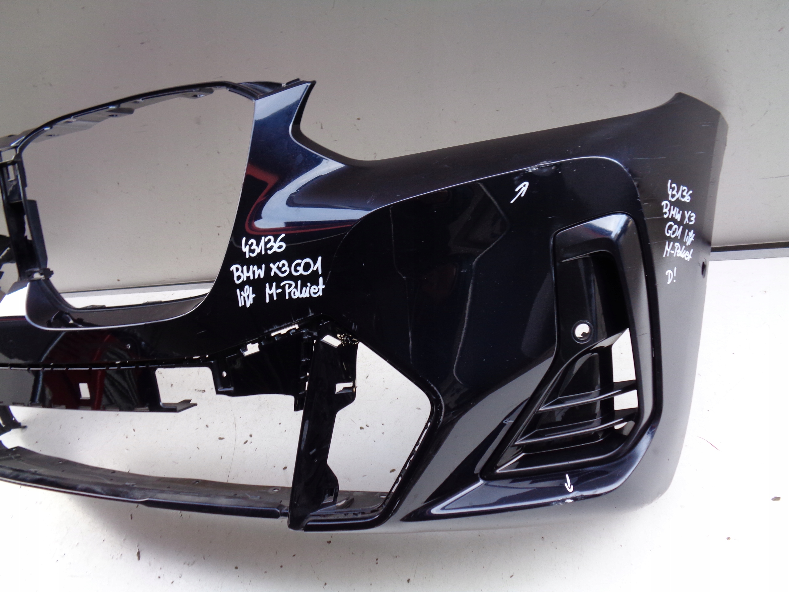 front bumper BMW X3 G01 LIFT m-packet NR 43136