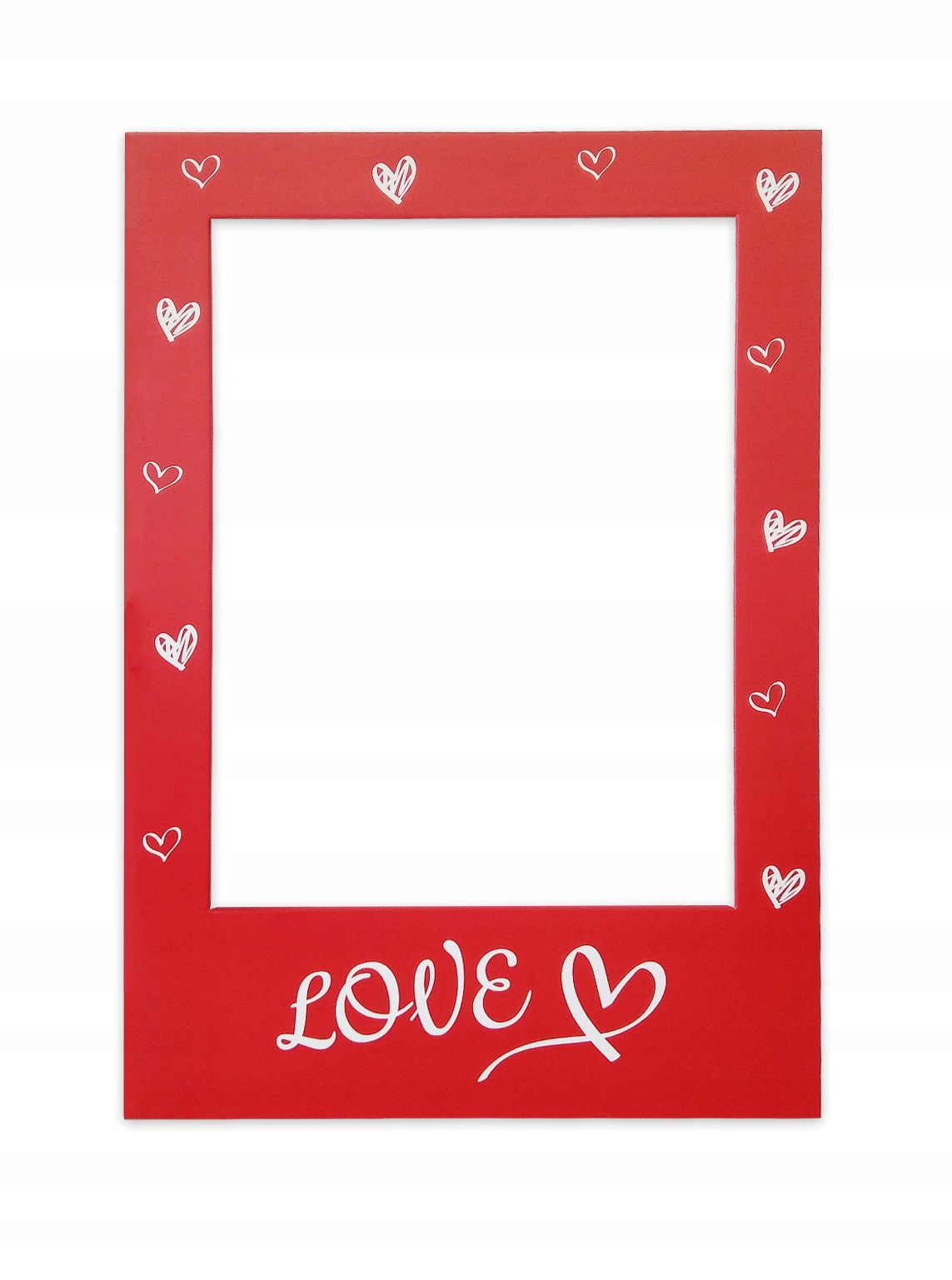 

Foto ramka rama w serduszka serca z napisem Love
