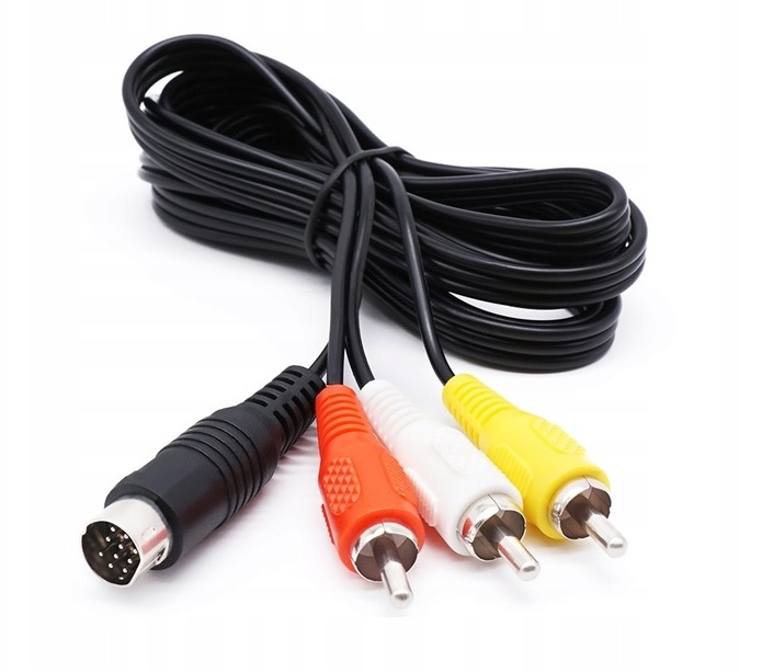 Kabel AV 3 Chinch do konsoli SEGA Saturn 1,8m Typ kabel