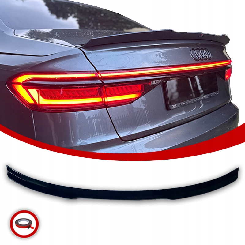 Audi A8 D5 Spoiler Zadní Krytka Černá Lesklá