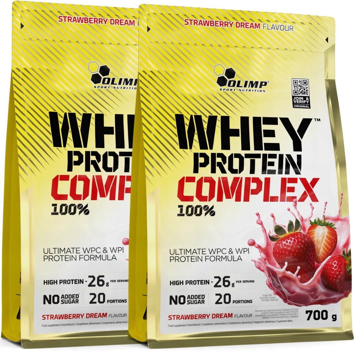 Olimp Whey Protein Complex 1400g Protein Wpc Wpi 2x700g Jahoda