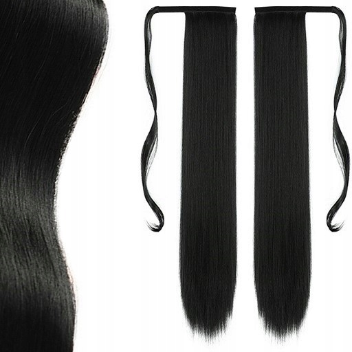 Poník připevňuje vlasy jako přírodní Černý příčesek dopinka kitka Černá