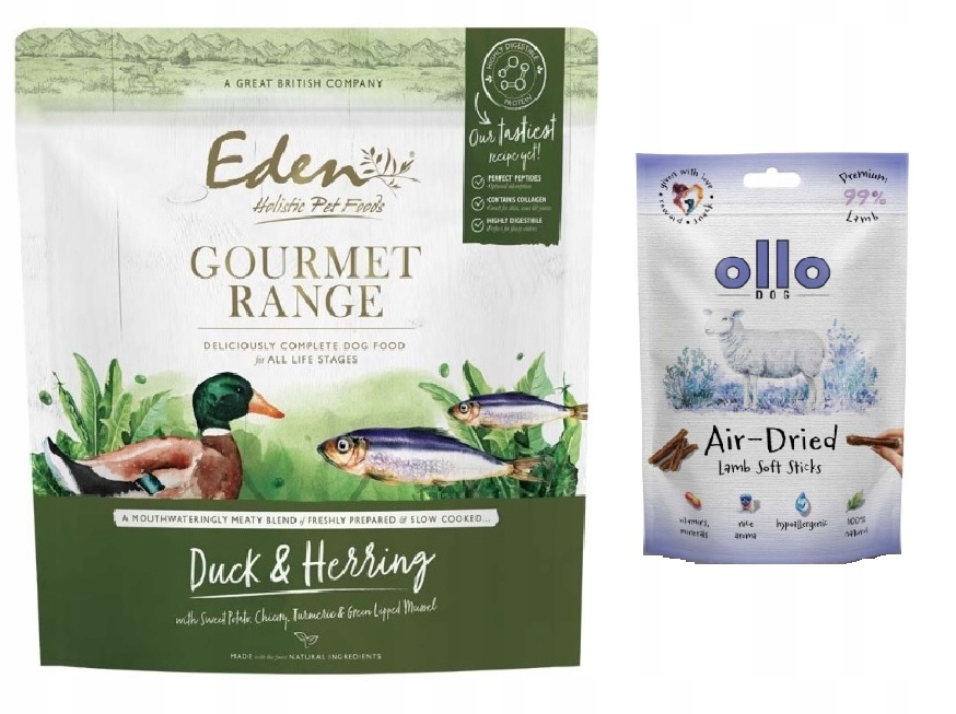 Levně Eden Gourmet Duck se sleděm 2 kg suché krmivo pro psy