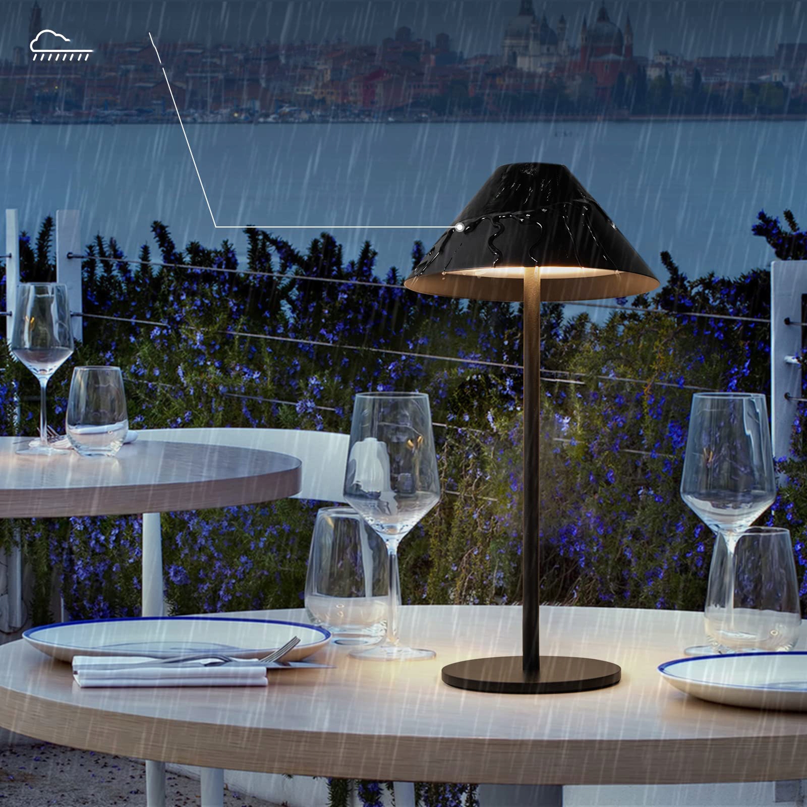 LAMPKA NOCNA LED BEZPRZEWODOWY DOTYKOWY LAMPKA STOŁOWA AKUMULATOR Klasa efektywności energetycznej A