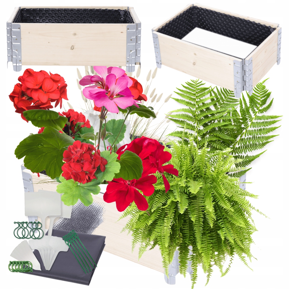 Kaskádový vyvýšený záhon nastavitelný zeleninový záhon Fólie Kelímky 20x60x40