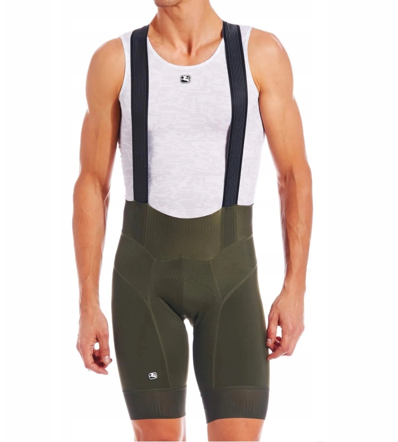 Giordana Fr-c Pro spodenki kolarskie męskie na szelkach Bibs zielone XL