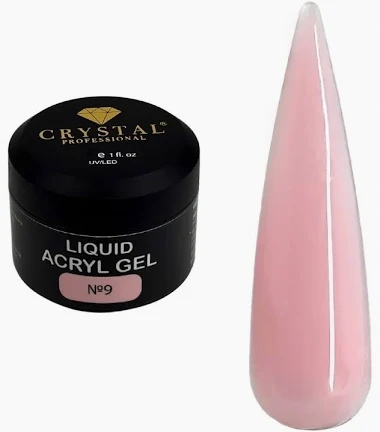 Gel na nehty Liquid Acryl Gel 9 Crystal Professional 30 ml budující gel