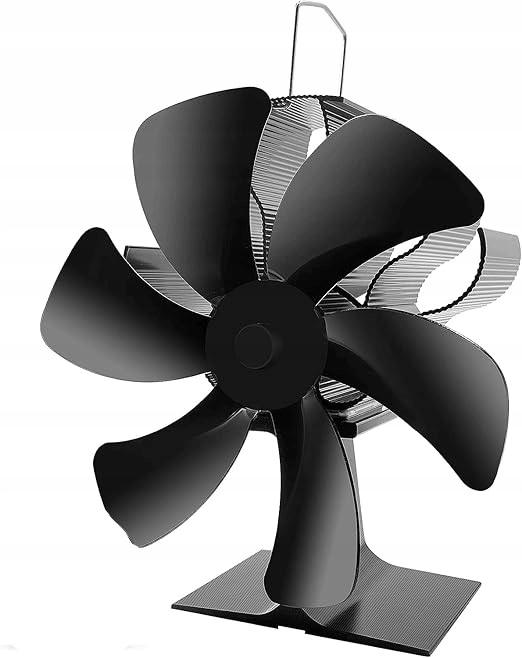 Stojanový krbový ventilátor pro kamna 6-lopatkový