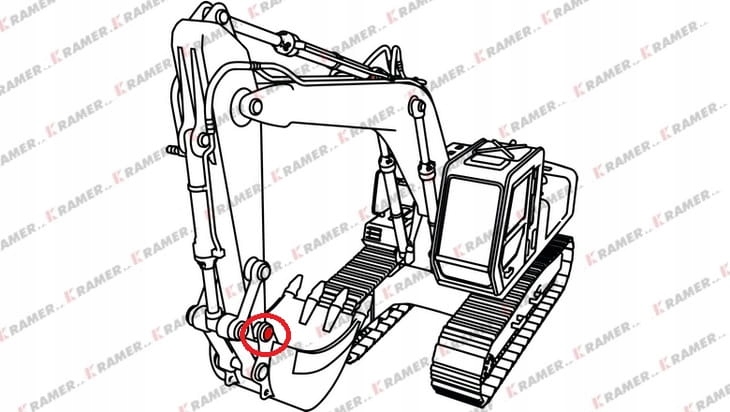 TULEJA RAMIENIA KOPARKI CAT 325B 320B 325 330 318 Producent części KTS