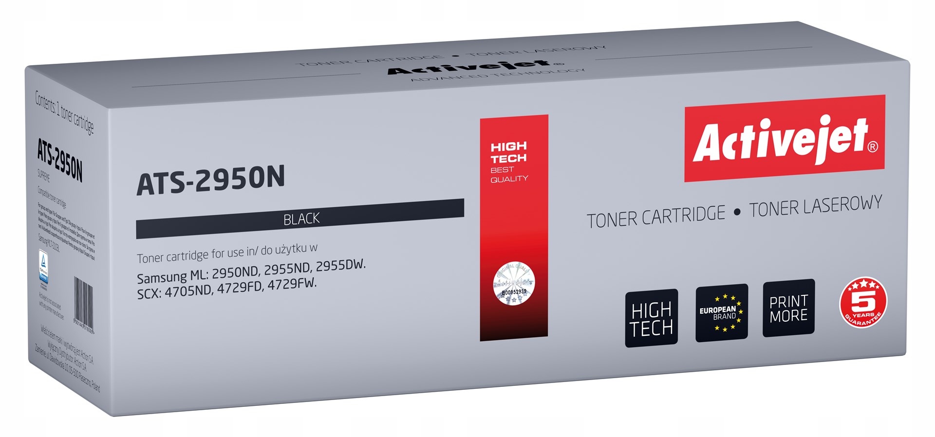 Activejet Toner Zamiennik do Samsung MLT-D103L, Czarny ~2500 str.