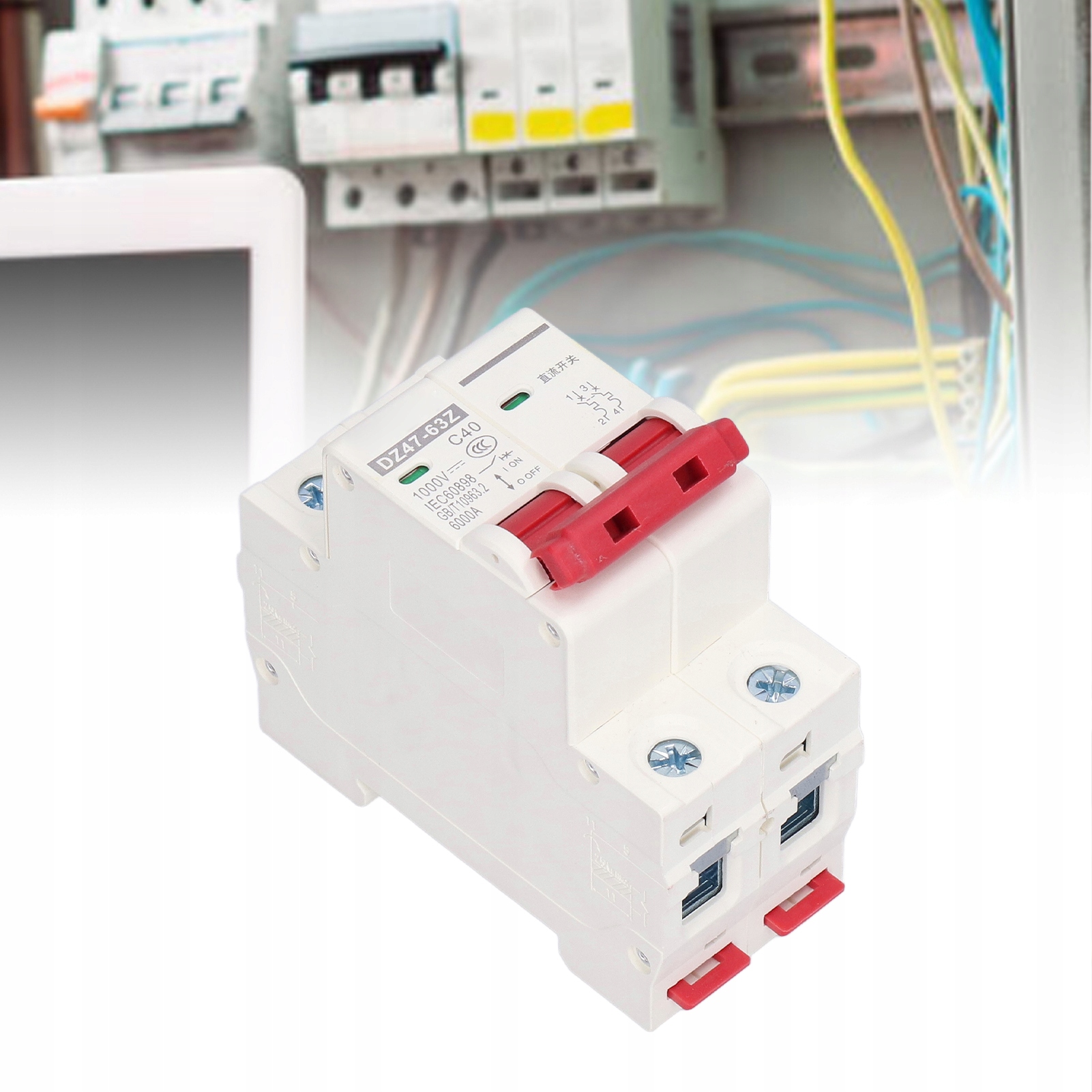 WYŁĄCZNIK NADPRĄDOWY FOTOWOLTAIKA 1000V DC 40A DIN 35mm Marka inny