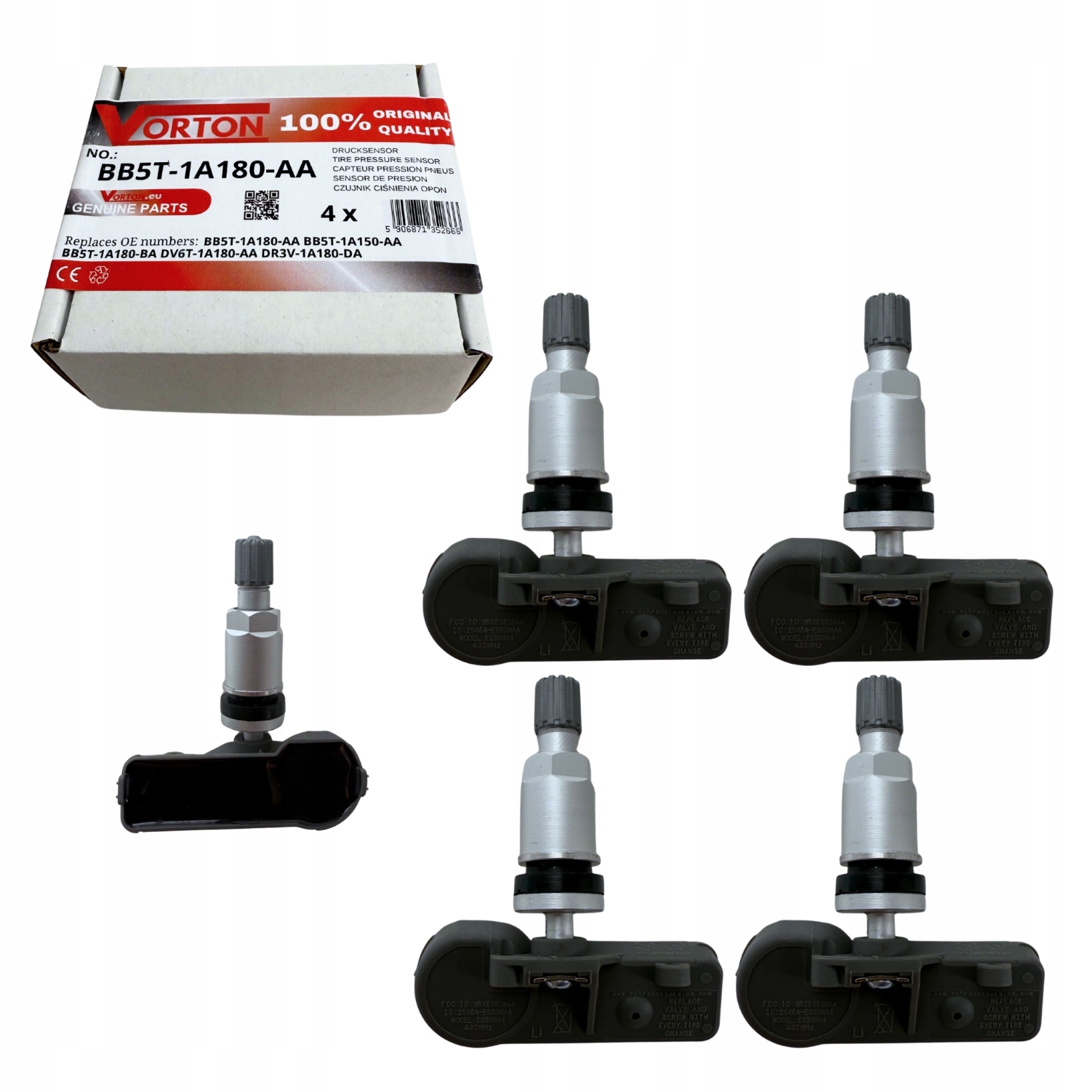 Snímače Tlaku Vzduchu Kolesá Pneumatík Tpms Ford Transit Tourneo Custom