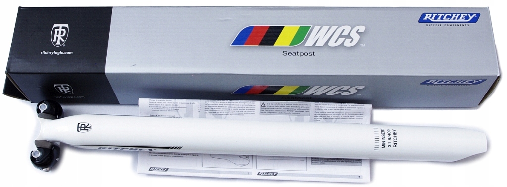Sztyca Ritchey Wcs 31,6mm 400mm Wet White Box Nowa