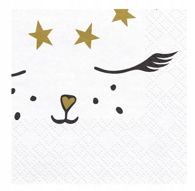 SERWETKI PAPIEROWE KOTEK 20SZT URODZINOWE Kolor różowy