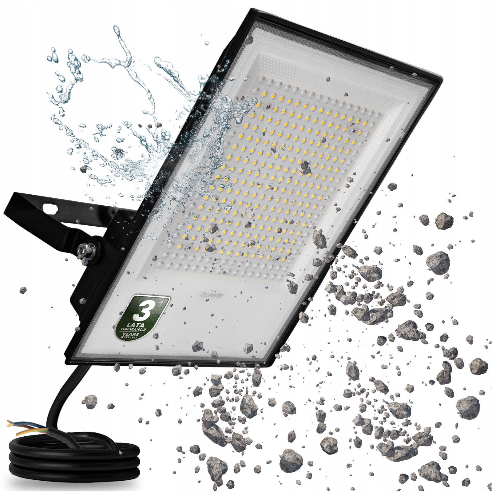 Led reflektor 200W IP65 22000lm 4000K Venkovní reflektor Silný
