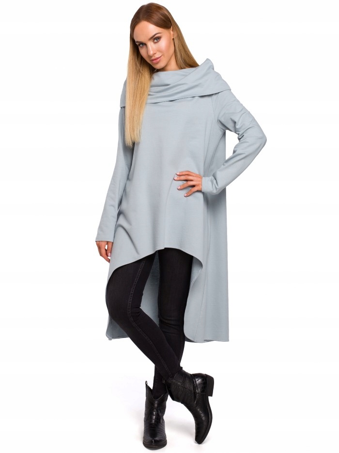 

Eu 2XL/3XL M477 Tunika z szerokim kołnierzem - kol