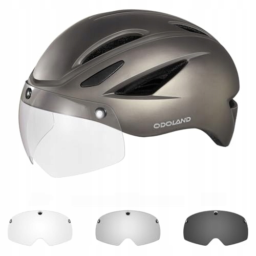 Cyklistická přilba pro dospělé L 58-62 Cm Ochranná, ventilovaná s brýlemi