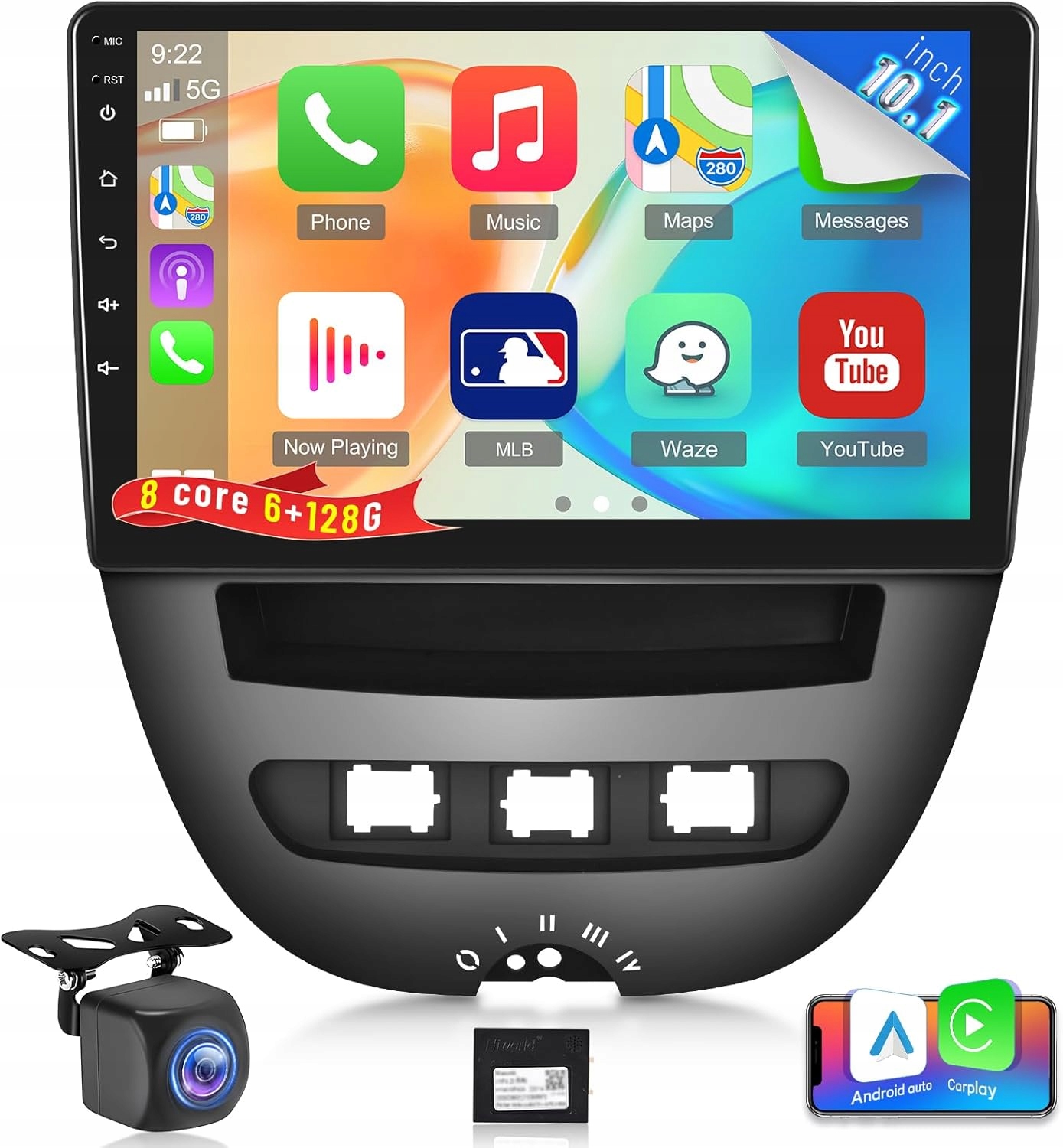radioToyota,Citroen Carplay Android 8-jádrová couvací kamera 6+128G