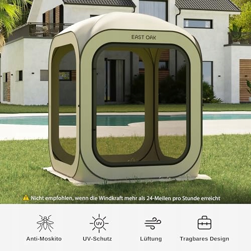 EAST OAK Namiot Pop Up 1-2 Osoby Składany Wodoodporny UV Ochrona — miniatura 2
