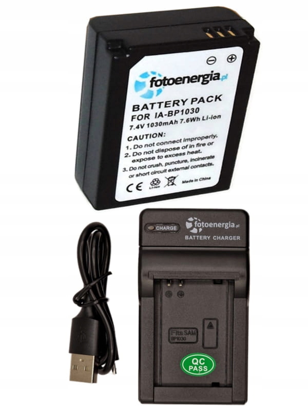 Sada nabíječka akumulátor BP-1030 pro Samsung NX500 NX1000 NX1100 NX2000