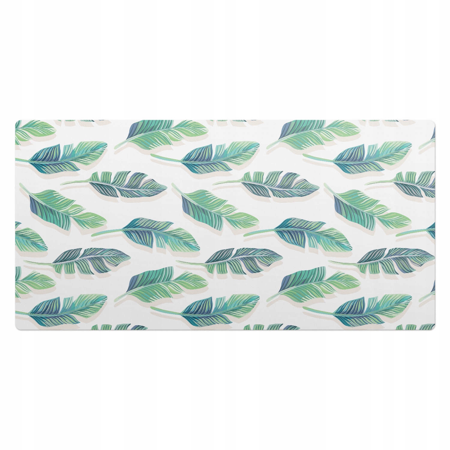 Elegantní dekorativní podložka na psací stůl Vzor s tropickými listy 100 x 50 cm